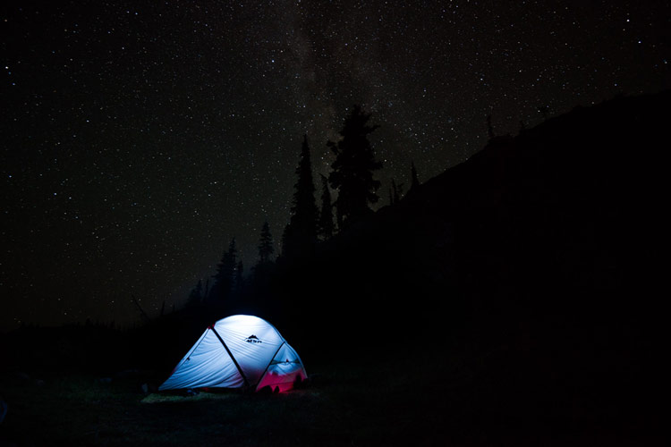 Home under the stars in Marble Meadows, Strathcona Provincial park
