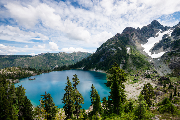 Mt Septimus and Cream lake